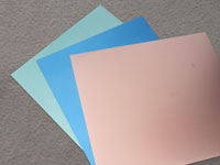 Moderate conductivity aluminum base copper clad laminate sheet